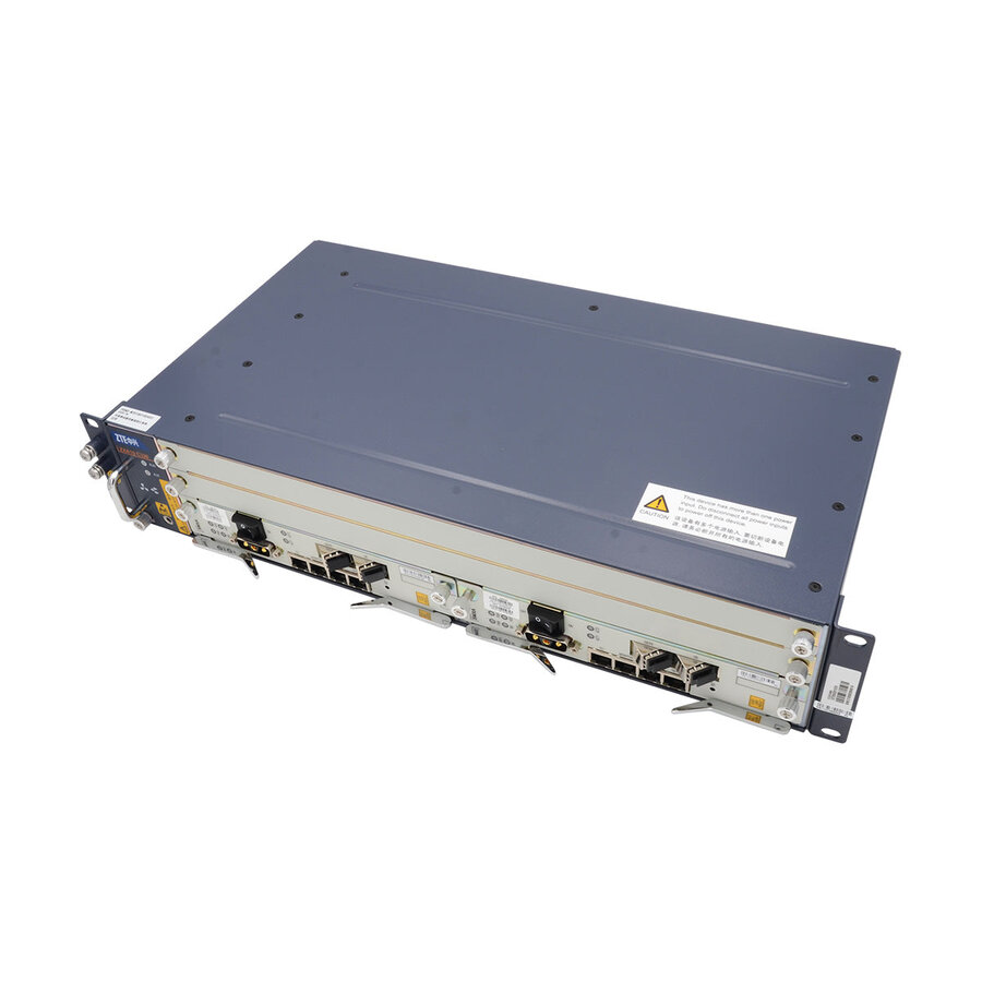 ZTE ZXA10 C320 OLT chassis, front view