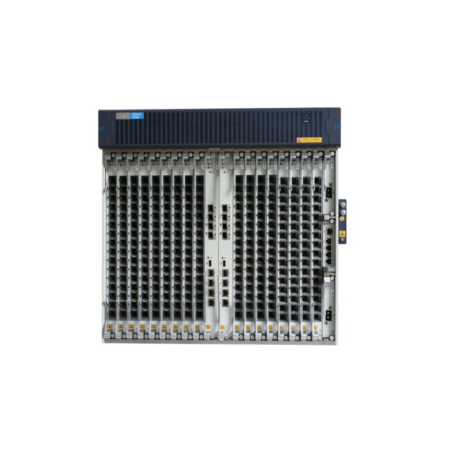 ZTE ZXA10 C600 OLT chassis, front view